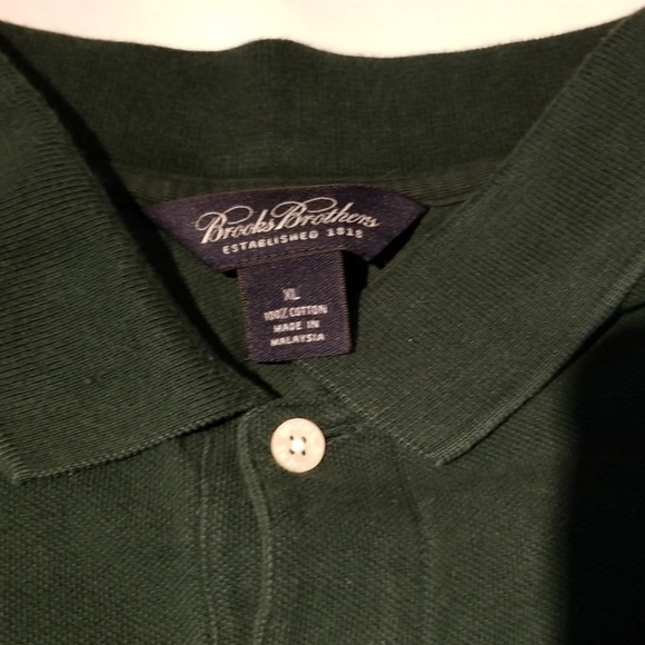 Brooks Brothers Green Polo Shirt XL - Picture 6 of 7